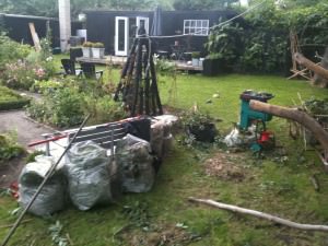 Have arbejde Et haveprojekt godt igang